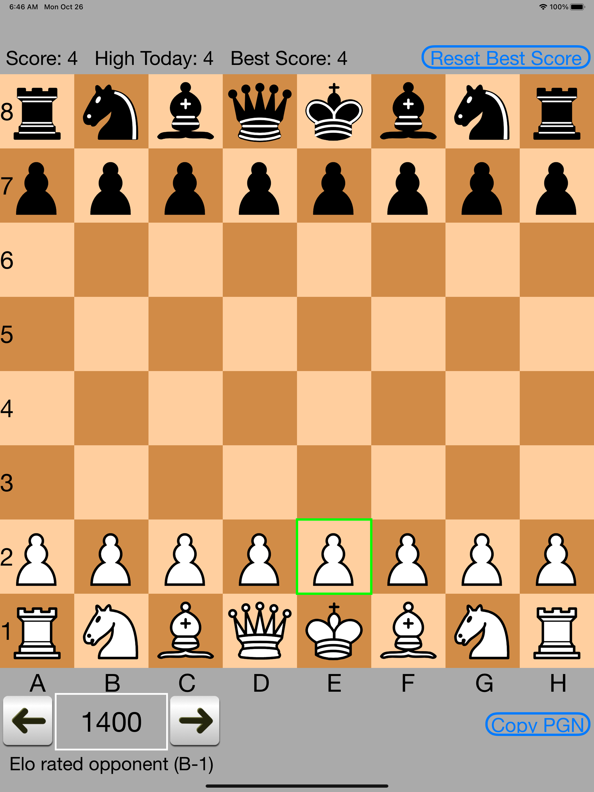 Played chess against myself. Ever do that? It was fun once I got